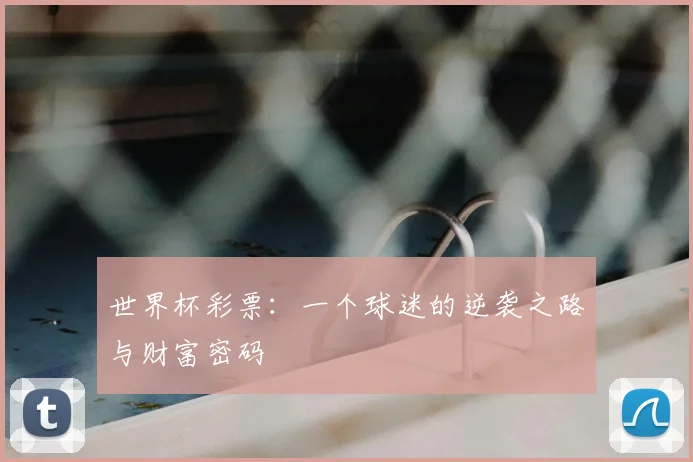 世界杯彩票:一个球迷的逆袭之路与财富密码